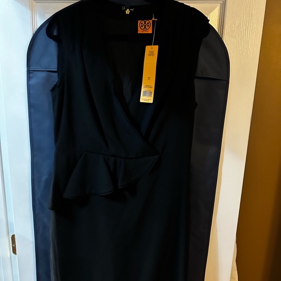 Tory Burch ❤️ Brooklyn Black Dress-Size 12 ~NEW w/Tory Burch Travel Garment Bag. - Picture 9 of 12